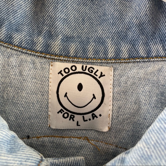 Too Ugly For L.A. The Logan Denim Jacket Large ! - Picture 5 of 10